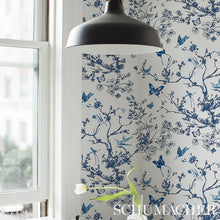 Load image into Gallery viewer, Schumacher Birds &amp; Butterflies Wallpaper 2704421 / Porcelain