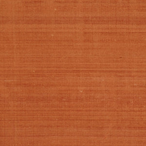 Pure Handwoven Silk Dupioni Drapery Fabric Rusty Orange / Copper