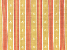 Load image into Gallery viewer, Kravet Mustard Gold Coral Embroidered Small Scale Floral Stripe Upholstery Drapery Fabric