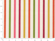 Load image into Gallery viewer, Heavy Duty White Pink Orange Green Yellow Stripe Upholstery Drapery Fabric