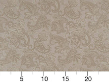 Load image into Gallery viewer, Taupe Grey Damask Paisley Upholstery Drapery Fabric