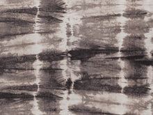 Load image into Gallery viewer, Charcoal Grey Ivory Abstract Velvety Upholstery Drapery Fabric