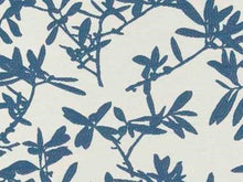 Load image into Gallery viewer, Crypton Off White French Blue Floral Upholstery Fabric