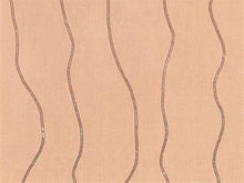 Load image into Gallery viewer, Blush Rose Beaded Linen Geometric Drapery Fabric