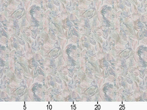Heavy Duty Abstract Floral Tapestry Pink Green Mauve Blue Off White Upholstery Fabric