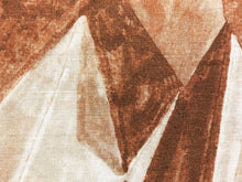 Load image into Gallery viewer, Kelly Wreastler Groundworks Covet Terracotta Abstract Rusty Brown Beige Linen Cotton Drapery Fabric WHS 5165
