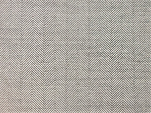 Designer Wool Grey Gray MCM Mid Century Modern Herringbone Upholstery Drapery Fabric