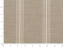 Load image into Gallery viewer, Crypton Water &amp; Stain Resistant Nautical Stripe Taupe Off White Upholstery Fabric