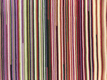 Load image into Gallery viewer, Missoni Ocoee 156 Red Green Beige Purple Stripe Velvet Upholstery Fabric