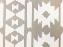Load image into Gallery viewer, Pindler Flagstaff Bark Indoor Outdoor Water &amp; Stain Resistant Taupe Cream Southwestern Ikat Ethnic Upholstery Drapery Fabric