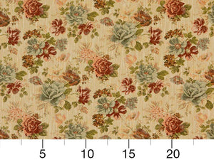 Heavy Duty Victorian Floral Tapestry Denim Blue Plum Pink Green Beige Upholstery Fabric