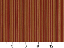 Load image into Gallery viewer, Heavy Duty Stripe Red Burgundy Beige Gold Green Upholstery Drapery Fabric