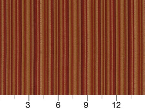 Heavy Duty Stripe Red Burgundy Beige Gold Green Upholstery Drapery Fabric