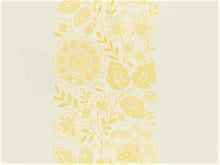Load image into Gallery viewer, Iris Apfel Cream Yellow Embroidered Floral Botanical Upholstery Drapery Fabric