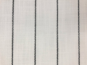 Perennials Rough Outline Blanca 875-28 Water & Stain Resistant Black White Stripe Nautical Upholstery Fabric