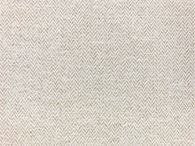 Load image into Gallery viewer, Designer Water &amp; Stain Resistant Small Scale Herringbone Beige Tweed MCM Mid Century Modern Upholstery Fabric