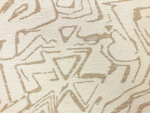 Kravet Design 34955-116 Water & Stain Resistant Ivory Beige Abstract Chenille Upholstery Fabric