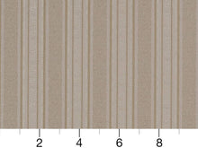 Load image into Gallery viewer, Taupe Grey Stripe Upholstery Drapery Fabric