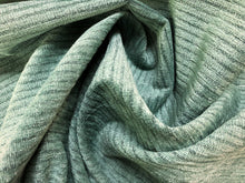 Load image into Gallery viewer, Kravet Smart 34728-135 Aqua Blue Green Water &amp; Stain Resistant Stripe Chenille Upholstery Fabric