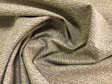 Load image into Gallery viewer, Kravet Waterline Silver Dune Crypton Beige Sage Green Silver Metallic Abstract Stripe Upholstery Fabric