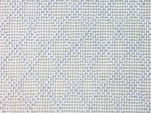 Load image into Gallery viewer, Designer Ice Blue Woven Geometric Acrylic Backed Genuine Straw Upholstery Fabric