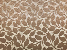 Load image into Gallery viewer, Designer Botanical Leaf Pattern Water Resistant Taupe Beige Upholstery Fabric