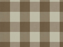Load image into Gallery viewer, Indoor Outdoor Water &amp; Stain Resistant Heavy Duty Brown Yellow Lime Green Charcoal Buffalo Check Plaid Upholstery Drapery Fabric