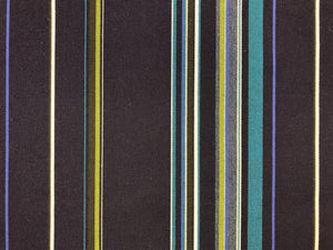 Navy Blue Teal Green Sunbrella Outdoor Marine Awning Stripe Upholstery Drapery Fabric