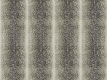 Load image into Gallery viewer, Linen Rayon Black Grey Off White Fawn Animal Print Upholstery Drapery Fabric