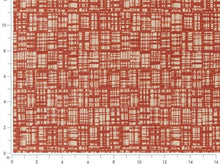 Load image into Gallery viewer, Heavy Duty Burnt Orange Beige Abstract MCM Upholstery Drapery Fabric