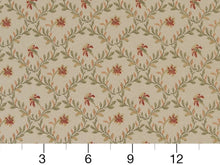 Load image into Gallery viewer, Heavy Duty Floral Brocade Green Beige Rose Seafoam Upholstery Drapery Fabric