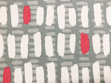 Load image into Gallery viewer, VillaNova Verso Aqua Blue White Pink Geometric Abstract Printed Drapery Upholstery Fabric
