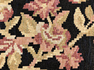 1.25 Yards Kravet Lee Jofa Desert Rose Cotton Abstract Floral Geometric Charcoal Beige Red Chartreuse Tapestry Upholstery Fabric