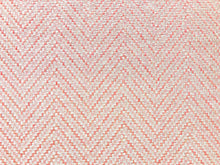Load image into Gallery viewer, 1.25 Yds Designer Rose Beige Woven Herringbone Geometric Chevron Upholstery Fabric