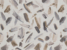 Load image into Gallery viewer, Ivory Charcoal Grey Brown Dark Teal Abstract Upholstery Drapery Fabric