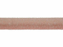 Load image into Gallery viewer, 2.5" Wide Rose Champagne Neutral Beige Ombre Woven Textured Drapery Tape Trim