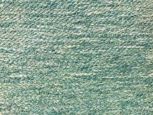Designer Linen Flax Wool Seafoam Green Teal Beige Woven Tweed MCM Upholstery Fabric