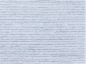 Light Dimming Silver Navy Teal Blue Smooth Stripe Tweed MCM Mid Century Modern Drapery Fabric RM-Classic