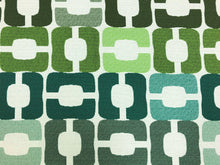 Load image into Gallery viewer, Indoor Outdoor Water &amp; Stain Resistant Olive Lime Emerald Green Geometric Abstract Upholstery Drapery Fabric