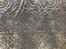 Load image into Gallery viewer, Designer Gold Silver Geometric Medallion Matelasse Lamé Upholstery Fabric