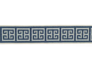 Greek Key Woven Drapery Upholstery Tape Home Dec Trim Sky Blue Ribbon EPGK01