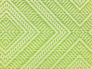 1.3 Yard of Schumacher Tortola Kiwi Lime Green Beige Geometric Woven Indoor Outdoor Water Resistant Upholstery Fabric