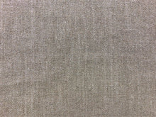 Load image into Gallery viewer, Designer Taupe Neutral Silver Metallic Glazed Beige Linen MCM Mid Century Modern Upholstery Drapery Fabric