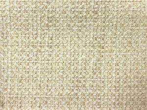 Crypton Stain Water Resistant Mid Century Modern Tweed Chenille Off White Ivory Beige Upholstery Fabric RMCR III