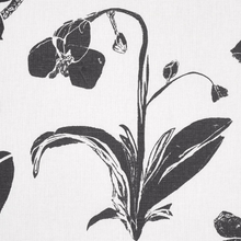 Load image into Gallery viewer, Schumacher Orchids Have Dreams Fabric 180510 / Soft Black