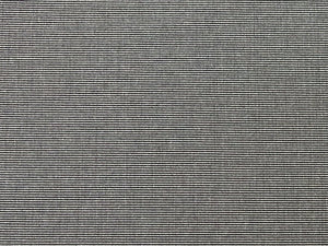 Sunbrella Canvas Coal 5489-0000 Black Grey Stripe Upholstery Drapery Fabric