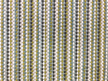 Load image into Gallery viewer, Designer Water &amp; Stain Resistant Woven Chartreuse Green Aqua Blue Grey White Geometric Upholstery Fabric