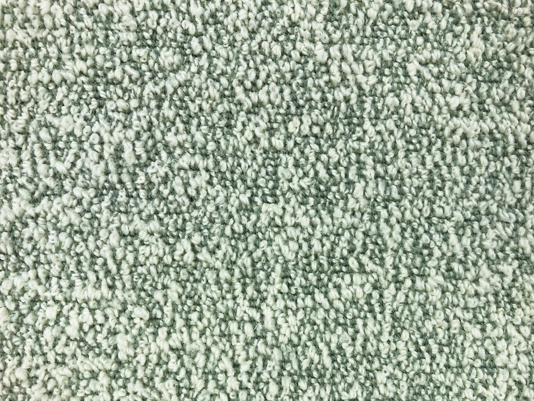 Designer Reversible Water & Stain Resistant Sage Green Cream Boucle MCM Mid Century Modern Upholstery Fabric