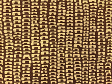 Load image into Gallery viewer, Designer Espresso Brown Beige Art Deco Mod Abstract Geometric Water &amp; Stain Resistant Upholstery Fabric