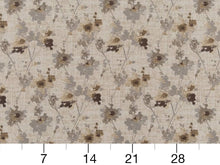 Load image into Gallery viewer, Heavy Duty Floral Tapestry Abstract Beige Cream Mustard Brown Charcoal Grey Upholstery Fabric